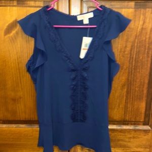 Michael Kors Navy Dress Top